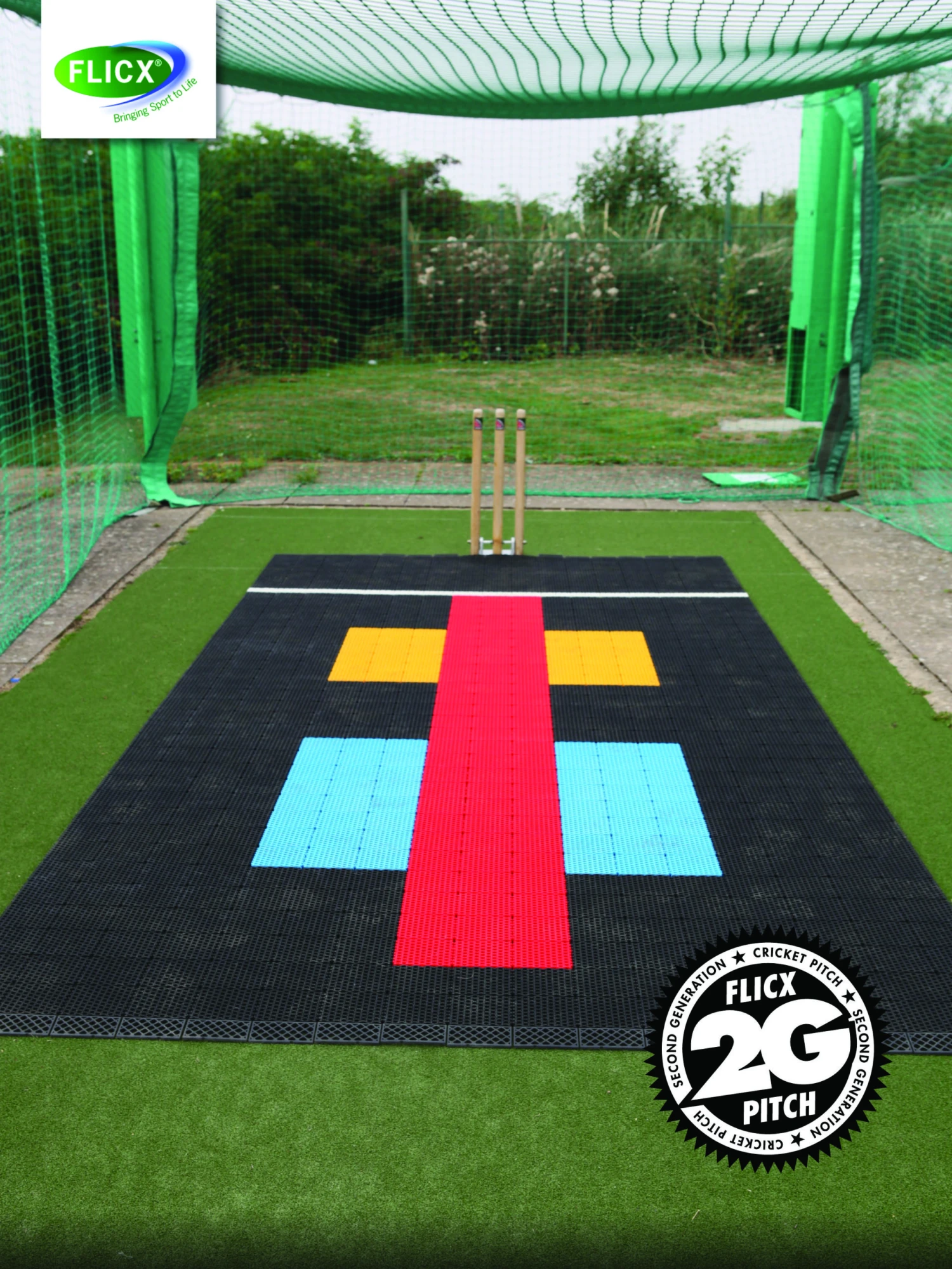 2G Flicx Skills Cricket Pitch 4 2G Flicx Skills Cricket Pitch - Image 2