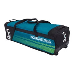 4500 Cricket Wheelie Bag Green Black 5 4500 Cricket Wheelie Bag Green Black -Sports Ball Store 4500 wheelie bag green back