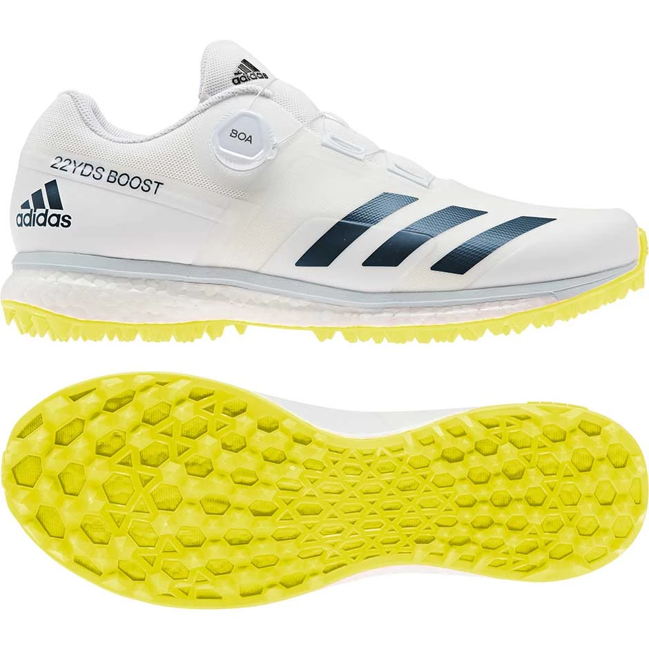 22YDS Boost Cricket Shoe Yellow 3 22YDS Boost Cricket Shoe Yellow