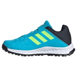 Youngstar Junior Hockey Shoe Cyan Velcro Strap -Sports Ball Store Adidas Hockey Youngstar Hockey Shoe with Velcro Strap instep