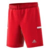 T19 Knitted Junior Short -Sports Ball Store Adidas T19 knitted short Red front