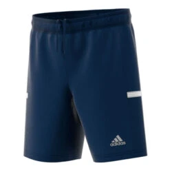 T19 Knitted Junior Short -Sports Ball Store Adidas T19 knitted short navy front