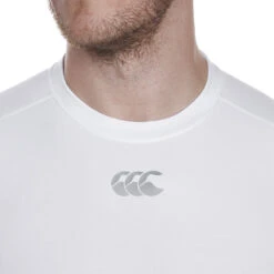 Canterbury Thermoreg Long Sleeve Base Layer Top -Sports Ball Store Canterbury Thermoreg Baselayer White Neck