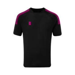Dual Collar Training Shirt -Sports Ball Store DU009 Black Pink scaled 1