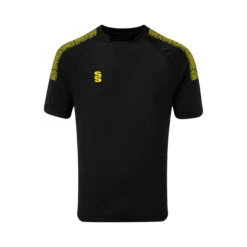 Dual Collar Training Shirt -Sports Ball Store DU009 Black Yellow scaled 1