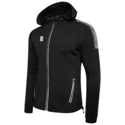 Dual Full Zip Hoody -Sports Ball Store DU012 Black White scaled 1