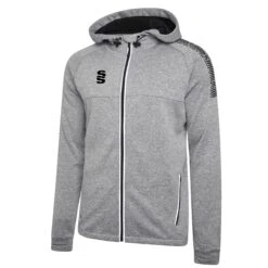 Dual Full Zip Hoody -Sports Ball Store DU012 Grey Black scaled 1