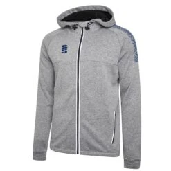 Dual Full Zip Hoody -Sports Ball Store DU012 Grey Navy scaled 1