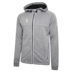 Dual Full Zip Hoody -Sports Ball Store DU012 Grey Silver scaled 1