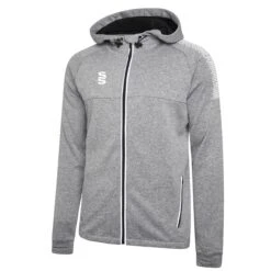 Dual Full Zip Hoody -Sports Ball Store DU012 Grey White scaled 1