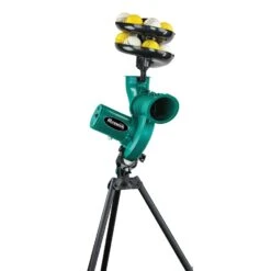 Paceman 176XT Cricket Bowling Machine -Sports Ball Store Dimension Sport 176 XT Bowling Machine Angled