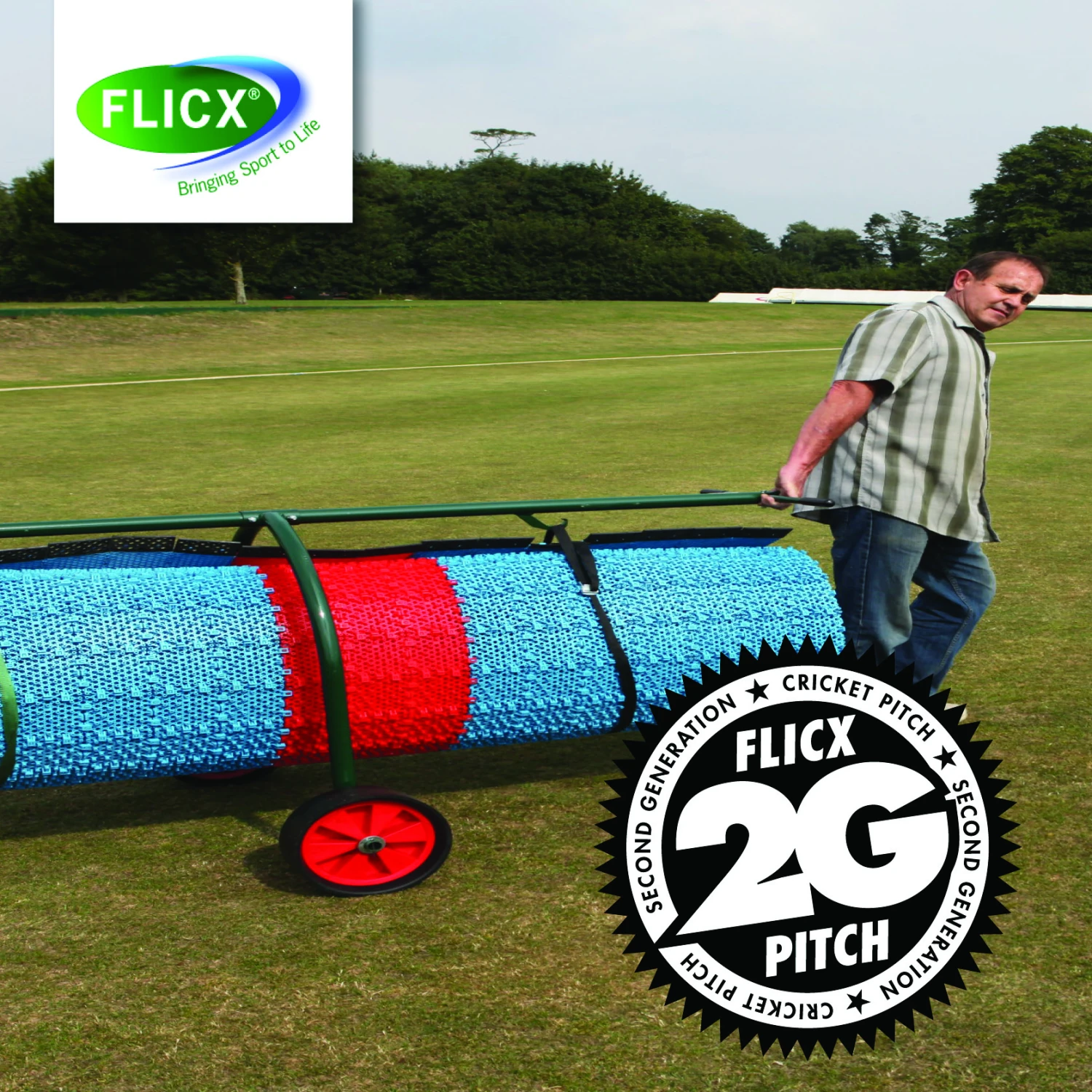 2G Flicx Skills Cricket Pitch 5 2G Flicx Skills Cricket Pitch - Image 3