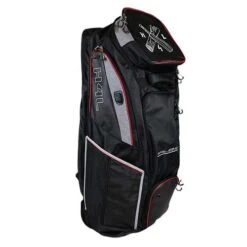 Elite Stand Up Duffle Bag -Sports Ball Store H4L PRO TECH ELITE WHEELIE DUFFLE Red side