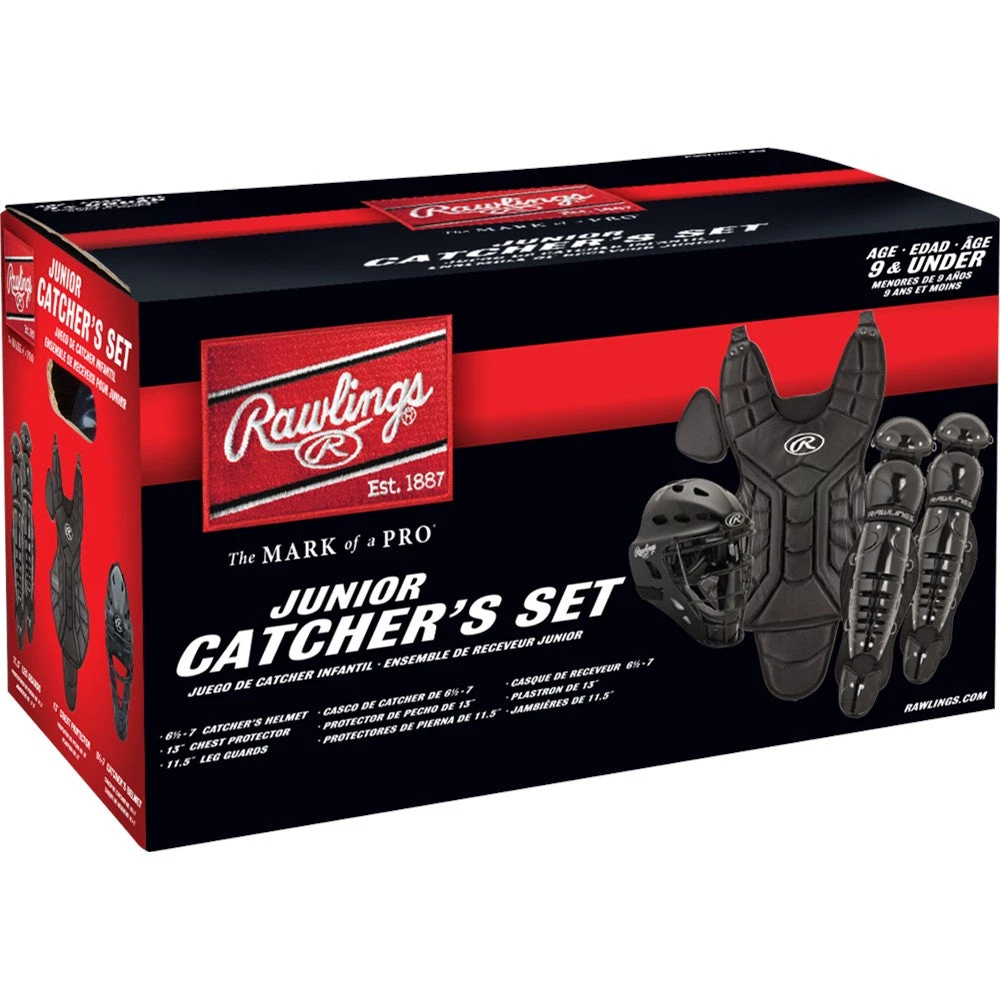 Rawlings (PLCSJR-B) Players Youth Catchers Set (age 9 And Under) - YOUTH 3 Rawlings (PLCSJR-B) Players Youth Catchers Set (age 9 And Under) - YOUTH