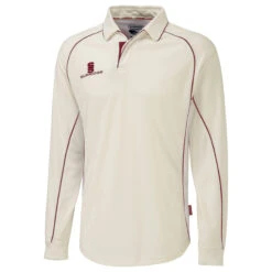 Surridge Premier Cricket Shirt Long Sleeve -Sports Ball Store SUR205 RE scaled 1