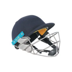 Air 2.0 Wicket Keeping Cricket Helmet Titanium -Sports Ball Store Shrey Air 2.0 Wicket Keeping Helmet Titanium Navy side