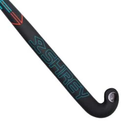 Shrey Elite 100 Late Bow Hockey Stick -Sports Ball Store Shrey Hockey Elite 100 Black Turquise Hockey Stick Close Back