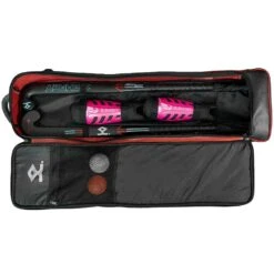 Shrey Elite 30 Hockey Stick Bag Red 8 Shrey Elite 30 Hockey Stick Bag Red -Sports Ball Store Shrey Hockey Elite 30 Hockey Bag Red open
