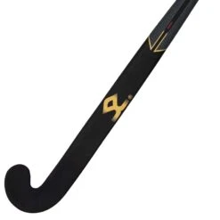 Shrey Phantom 100 Power Bow Hockey Stick -Sports Ball Store Shrey Hockey Phantom 100 Black Gold Hockey Stick Close Front