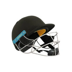 Masterclass Air 2.0 Titanium Helmet -Sports Ball Store Shrey Masterclass Air 2.0 steel Cricket Helmet black. side 1