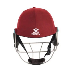 Masterclass Air 2.0 Titanium Helmet -Sports Ball Store Shrey Masterclass Air 2.0 steel Cricket Helmet maroon back 1