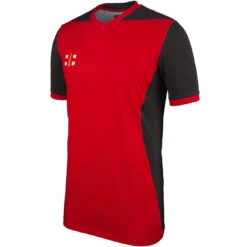 Pro Performance T20 Cricket Shirt Short Sleeve 23 Pro Performance T20 Cricket Shirt Short Sleeve -Sports Ball Store T20 Short Sleeve Shirt RedBlack