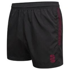Dual Performance Short -Sports Ball Store du020 BLACK MAROON