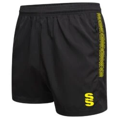 Dual Performance Short -Sports Ball Store du020 BLACK YELLOW